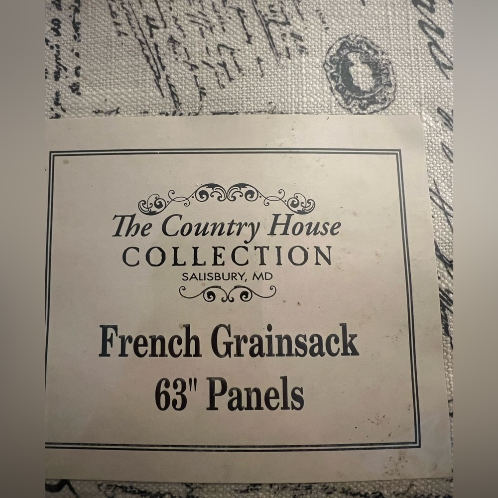 The Country house collection French grain sack panels